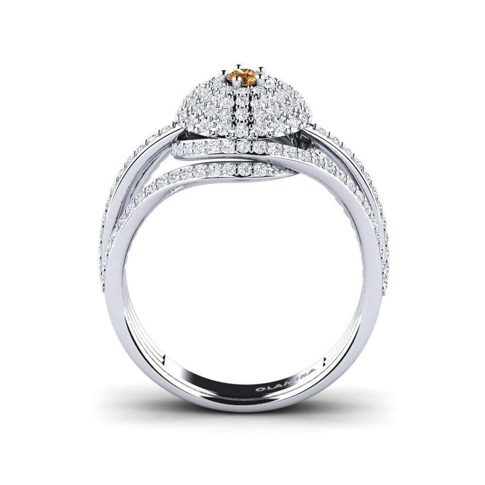 Diamant Brun Bague Wilson