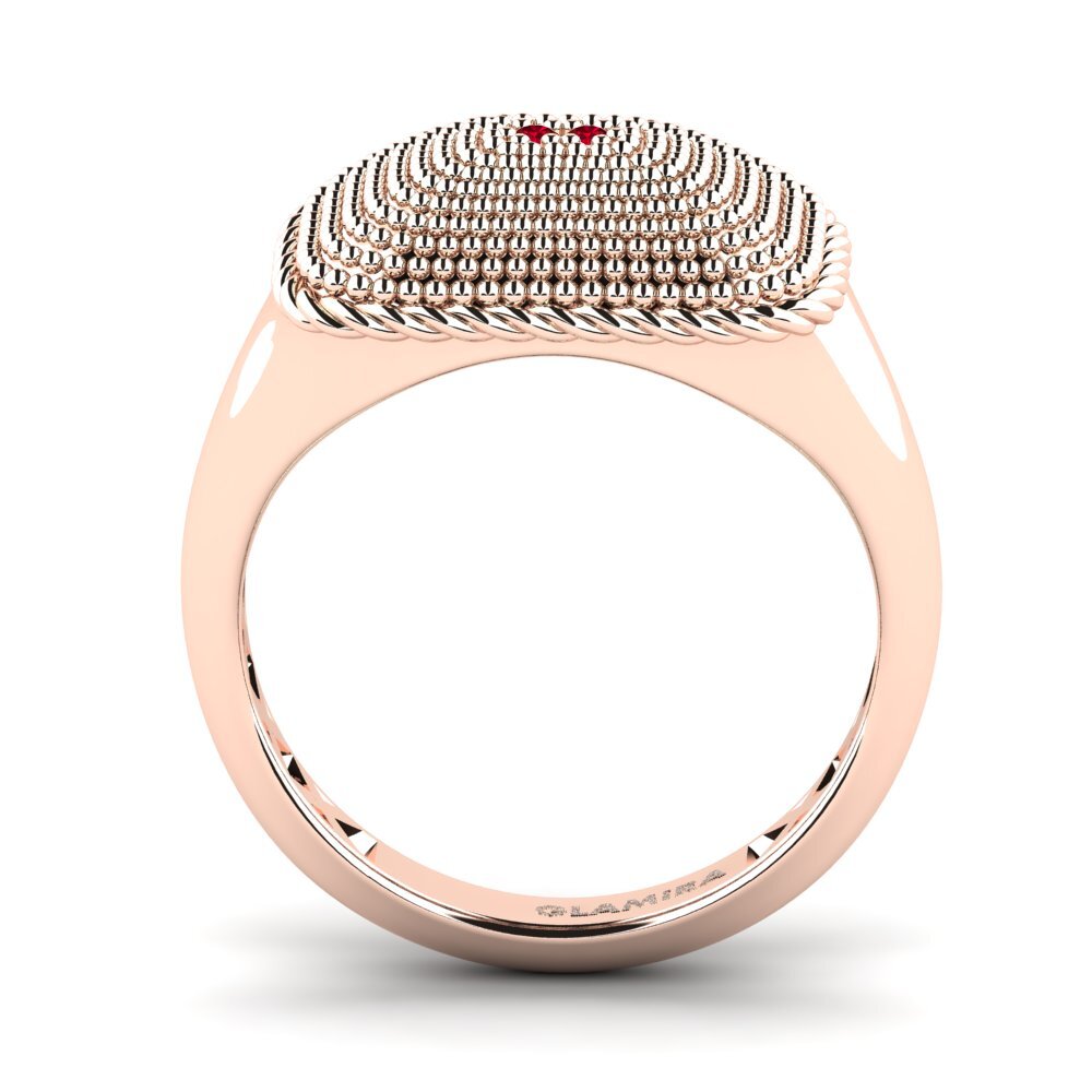 Red Zirconia Pinky Ring Wisend