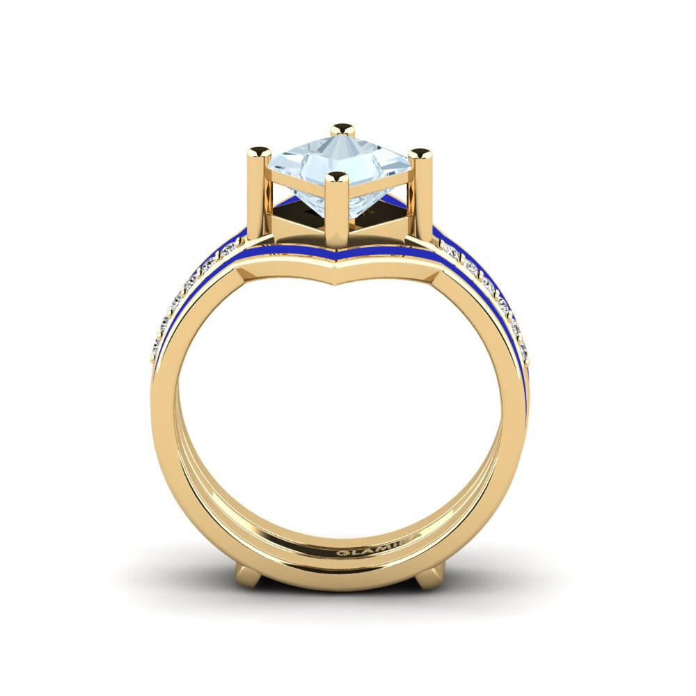 Aquamarin Ring Wourg - SET