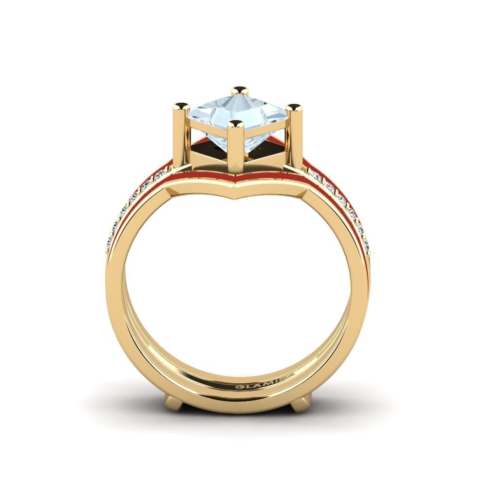 Aquamarin Ring Wourg - SET
