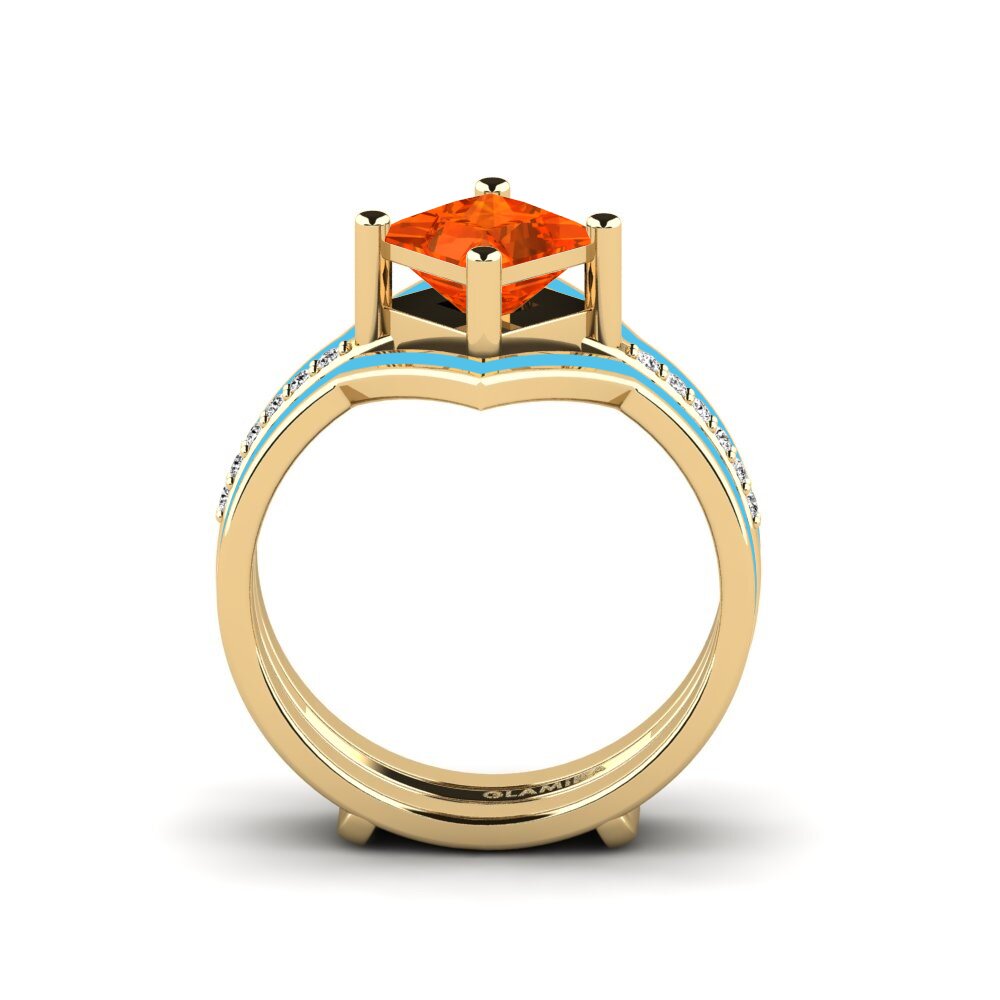 Fire Opal Ring Wourg - SET
