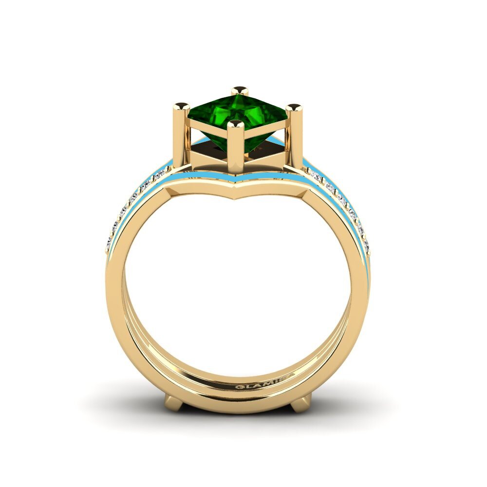 Green Tourmaline Ring Wourg - SET