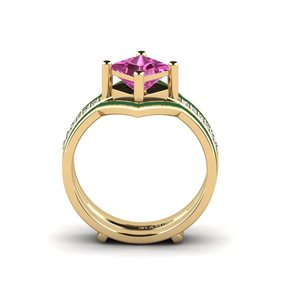 Pink Topaz Ring Wourg - SET