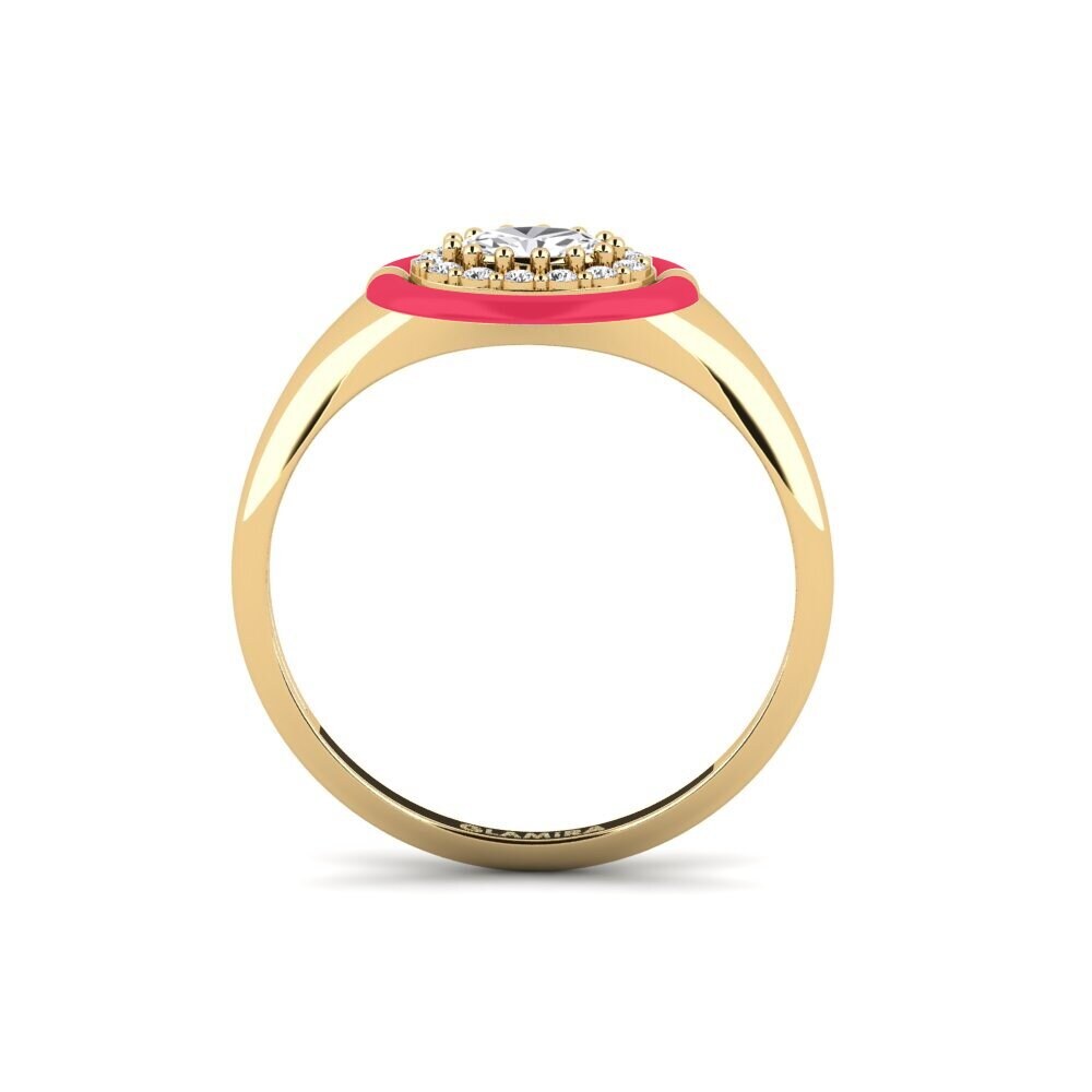 Weißer Saphir Ring Wyoming