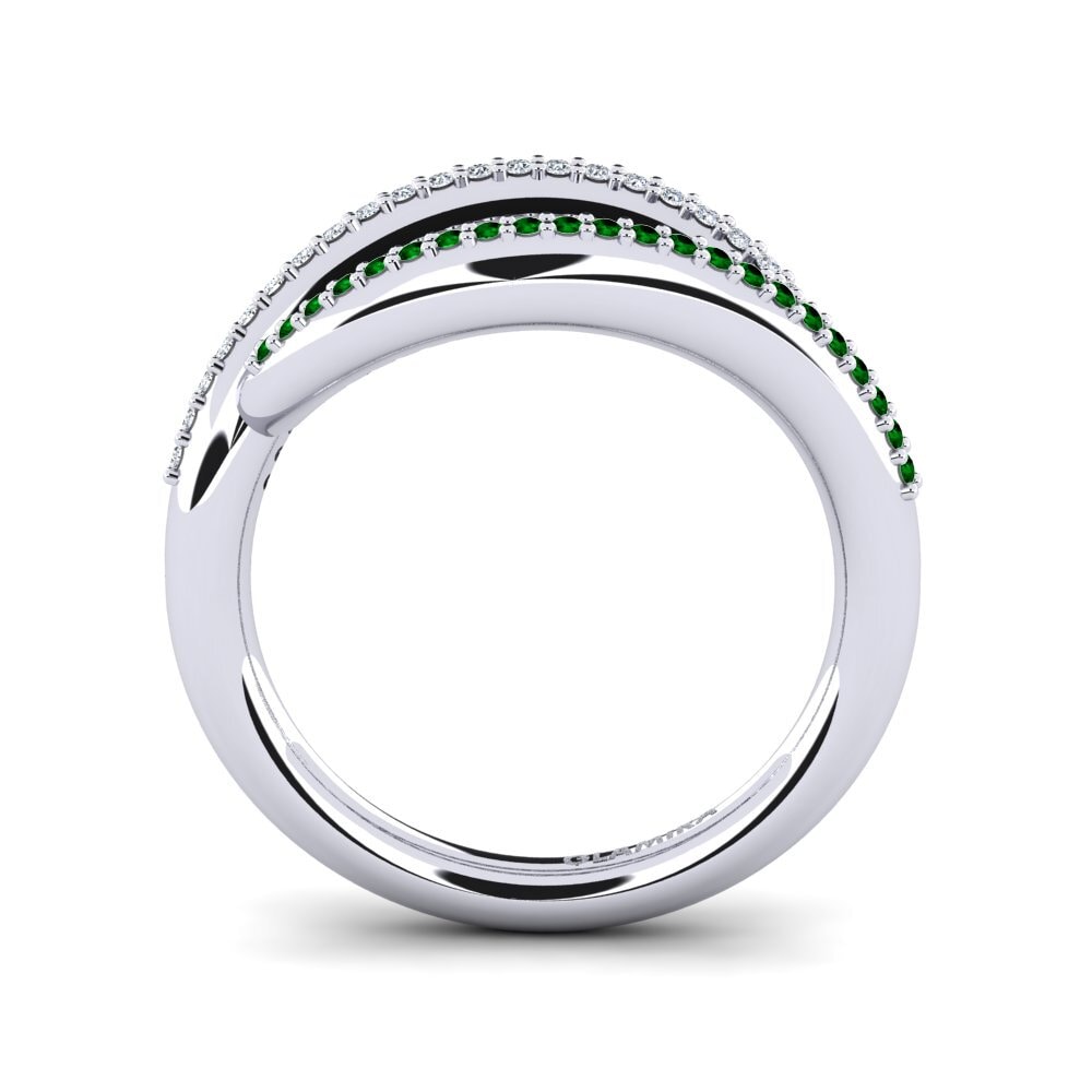 Zircônia Verde Anel Yackelin