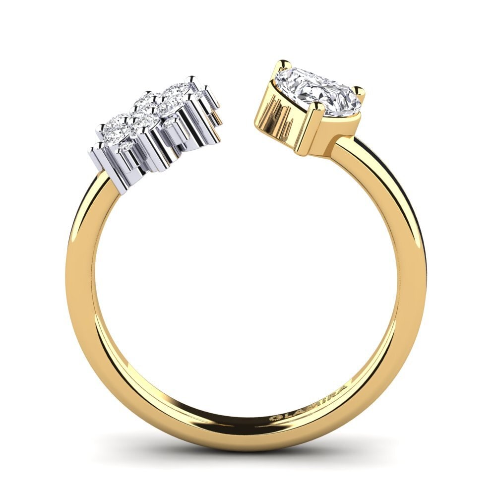 375 Gelb & Weißgold Ring Yan