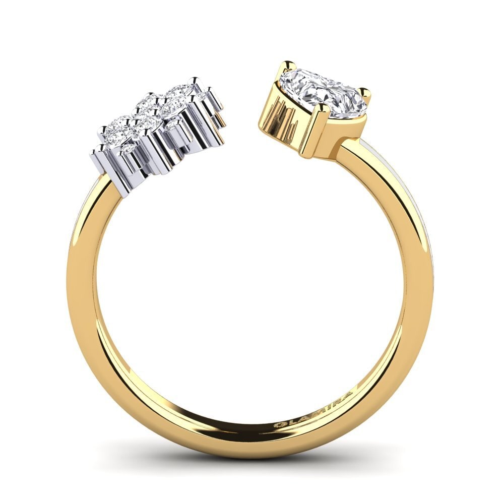 Or Jaune & Blanc 14k Bague Yan