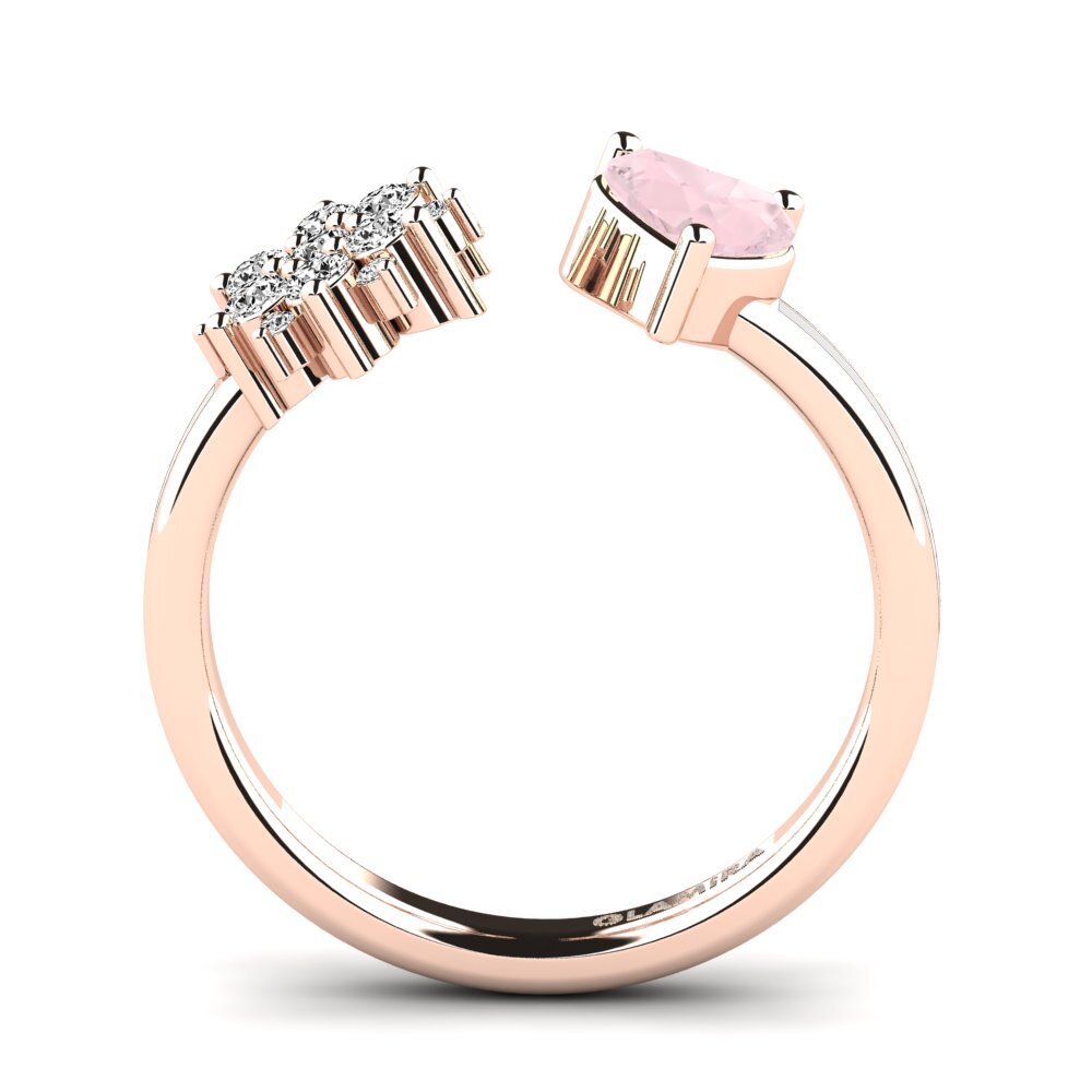 Rosenquarz Ring Yan