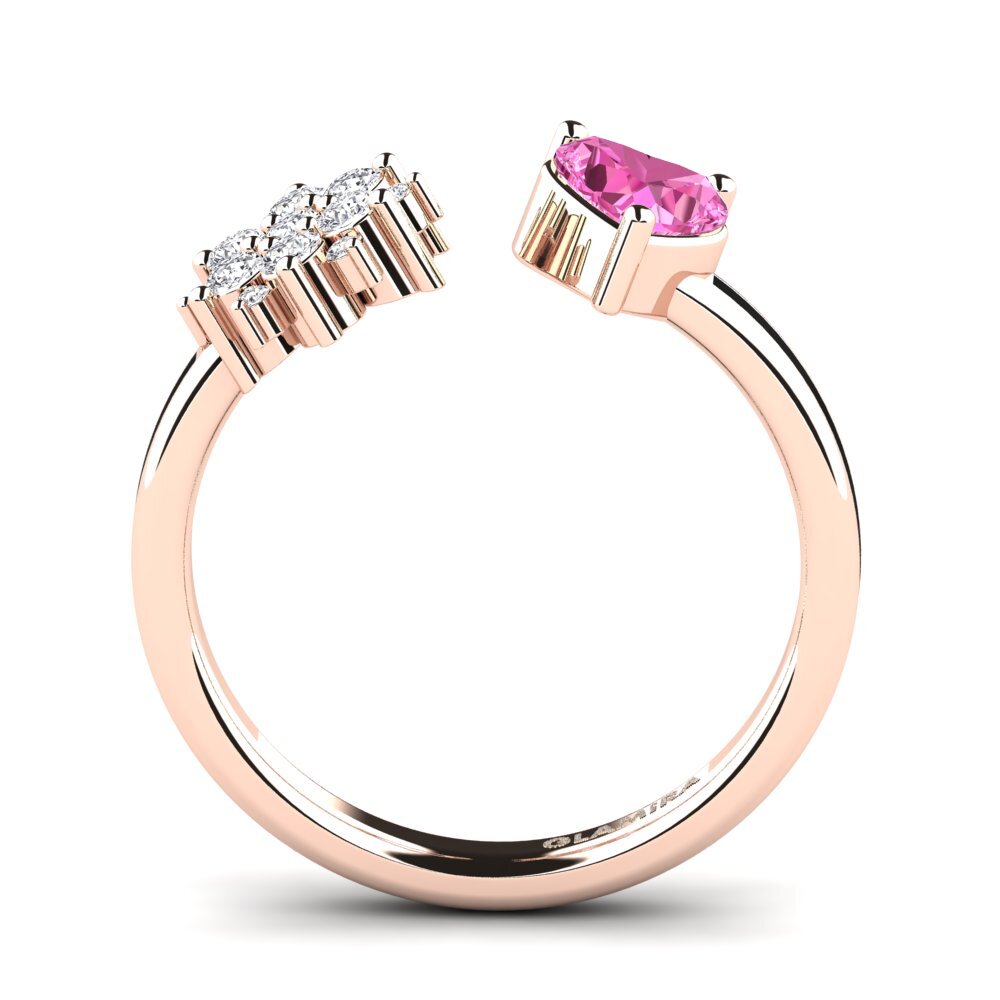 Pink Topaz Ring Yan