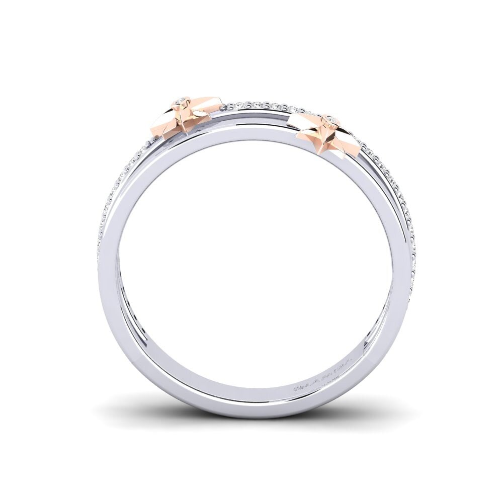 Zafiro blanco Anillo Yedprior
