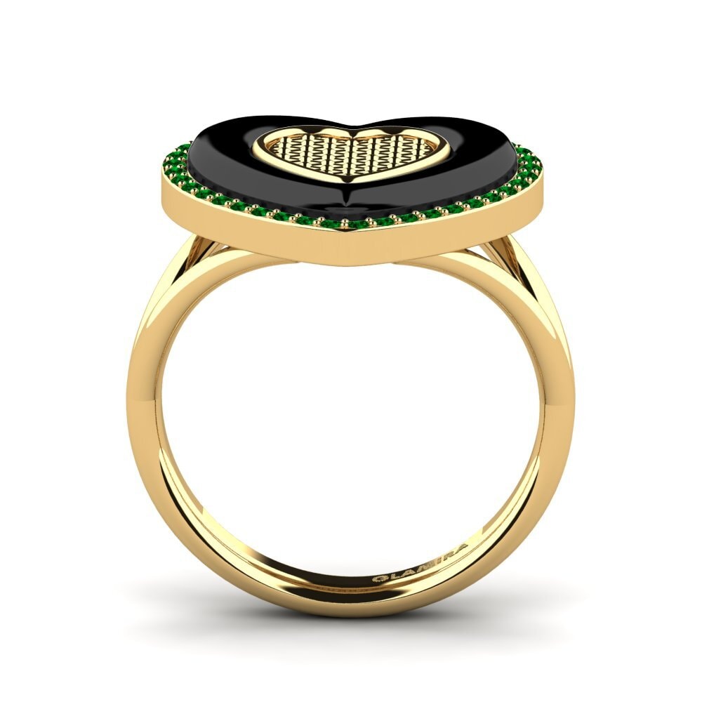 Zircônia Verde Anel Yezo