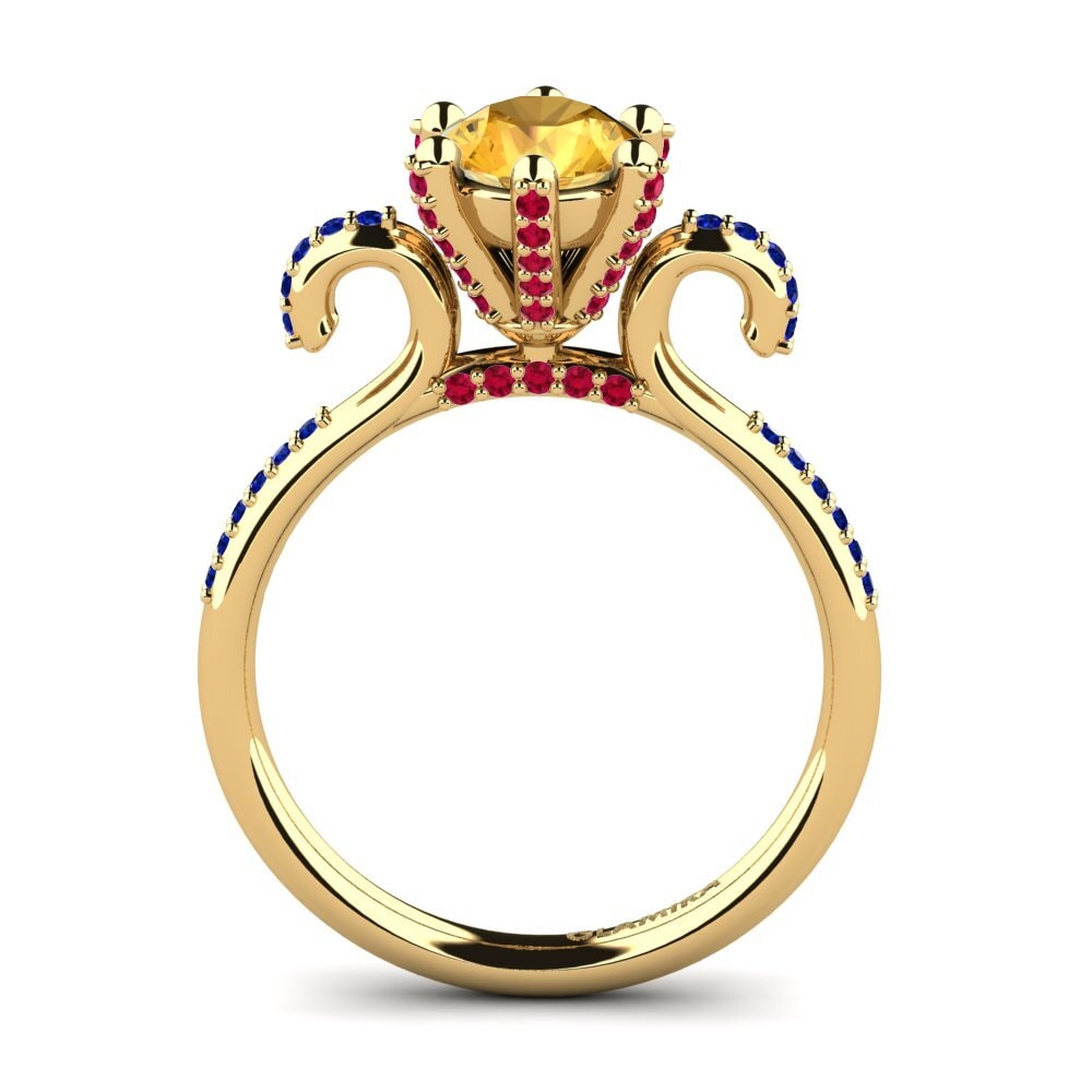 Citrine Engagement Ring Yomaris