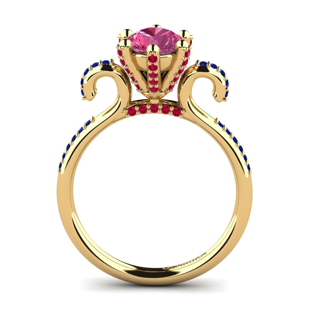 Pink Tourmaline Engagement Ring Yomaris