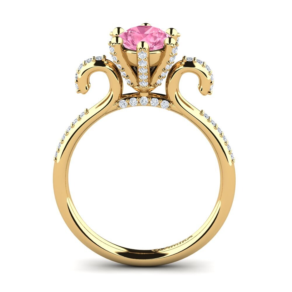 Pink Sapphire Engagement Ring Yomaris