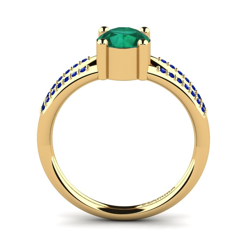 Emerald Engagement Ring Yonika