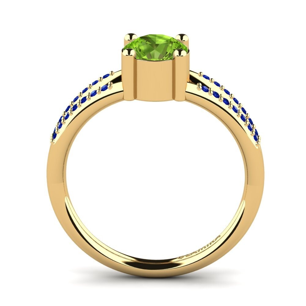 Peridot Engagement Ring Yonika