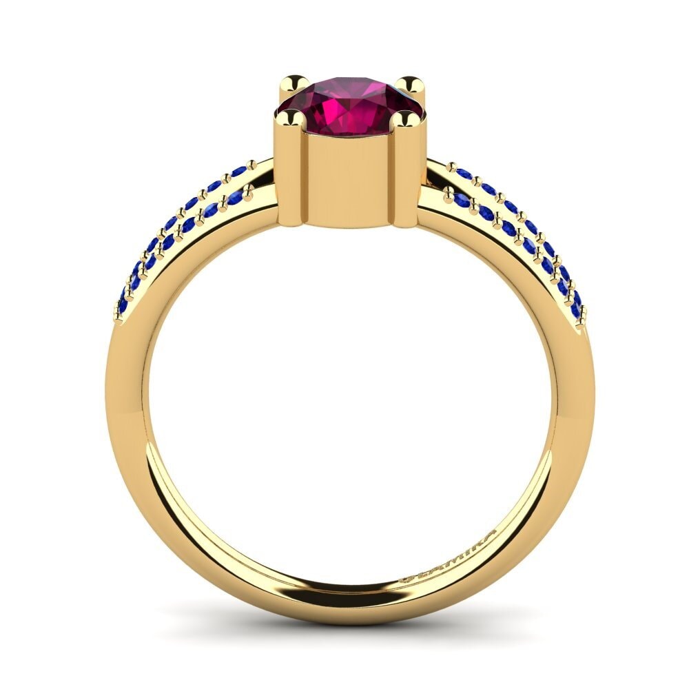 Rhodolite Garnet Engagement Ring Yonika