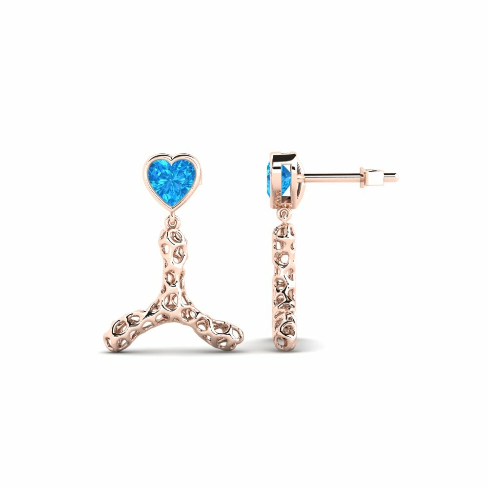 Blue Topaz Women's Earring Ytoos