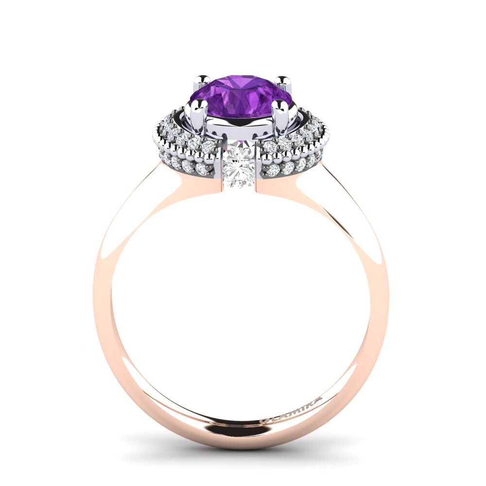 Amethyst Engagement Ring Yuki