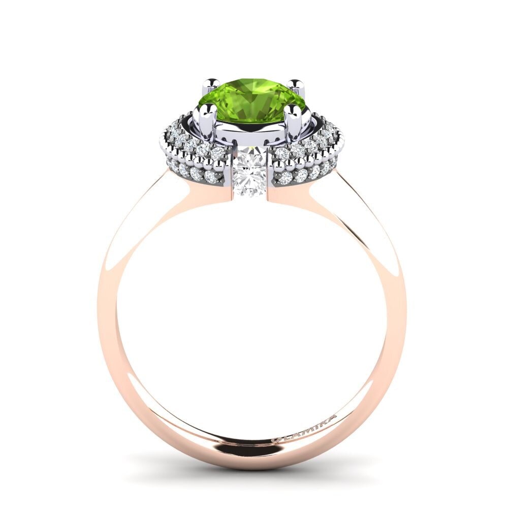 Peridot Engagement Ring Yuki