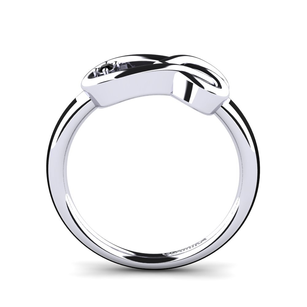 Diamante Negro Anel Germael