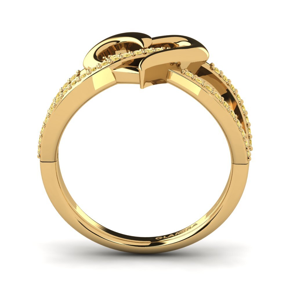 14ct Yellow Gold Yellow Diamond Ring Yurissa
