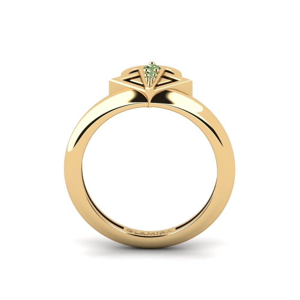 Diamante Verde Anéis de Mindinho Zairas