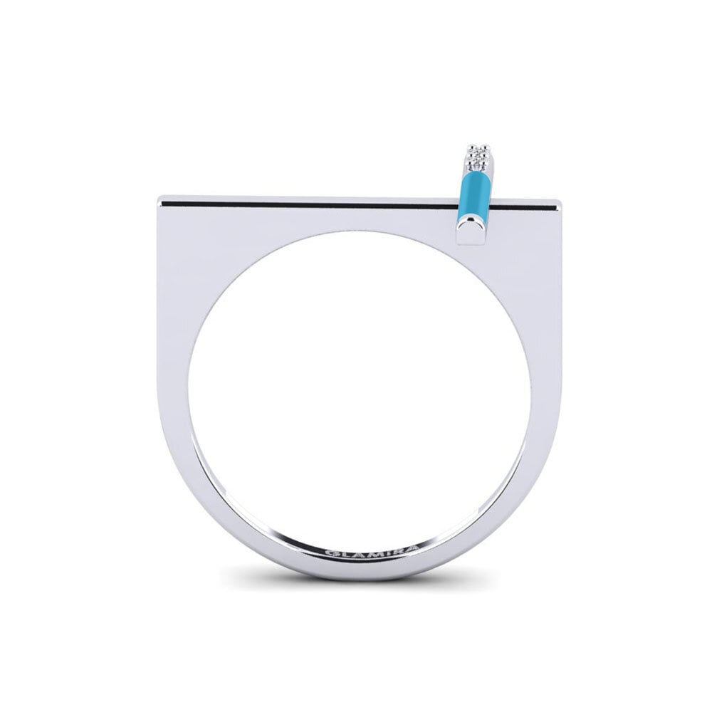 Or Blanc 14k Bague Zakinthos