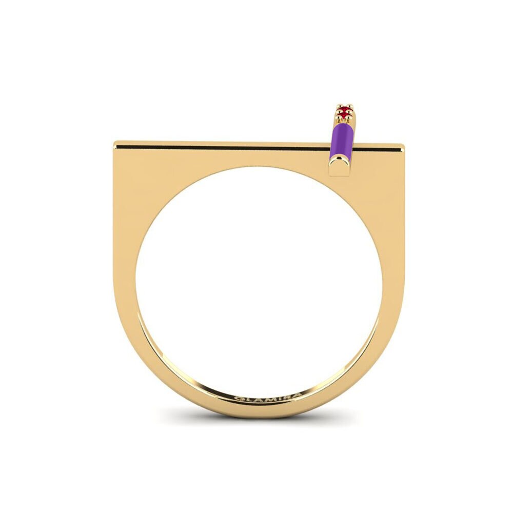 Roter Zirkonia Ring Zakinthos