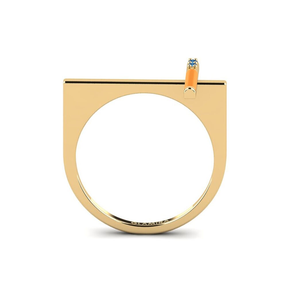Dunkelblauer Zirkonia Ring Zakinthos