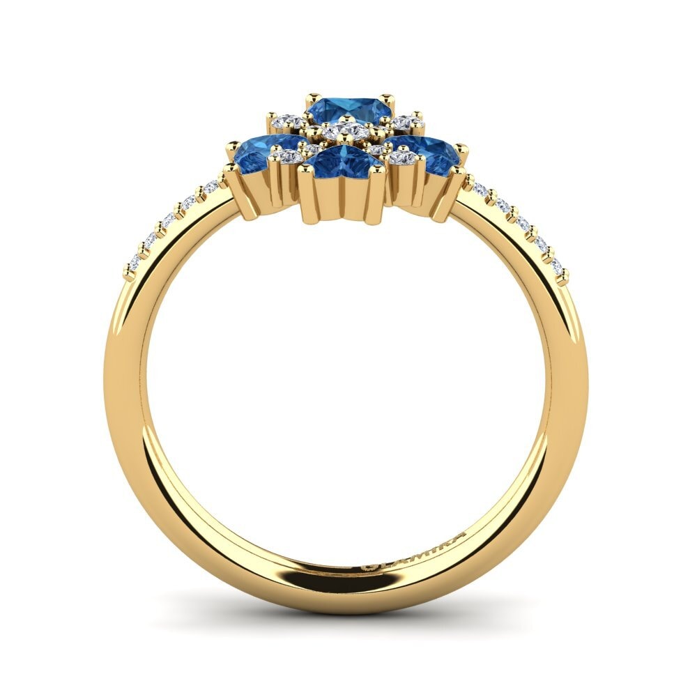 Dark Blue Zirconia Ring Zalyssa