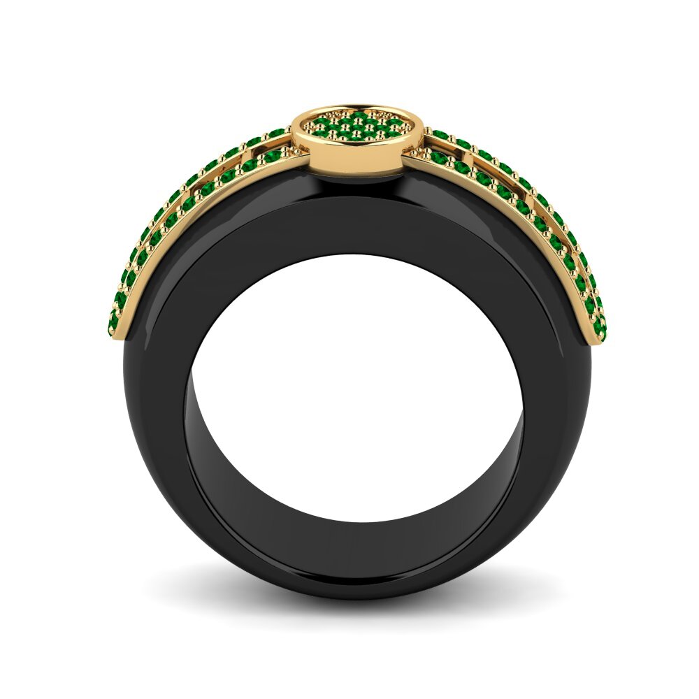 Zircônia Verde Anel Zaremba
