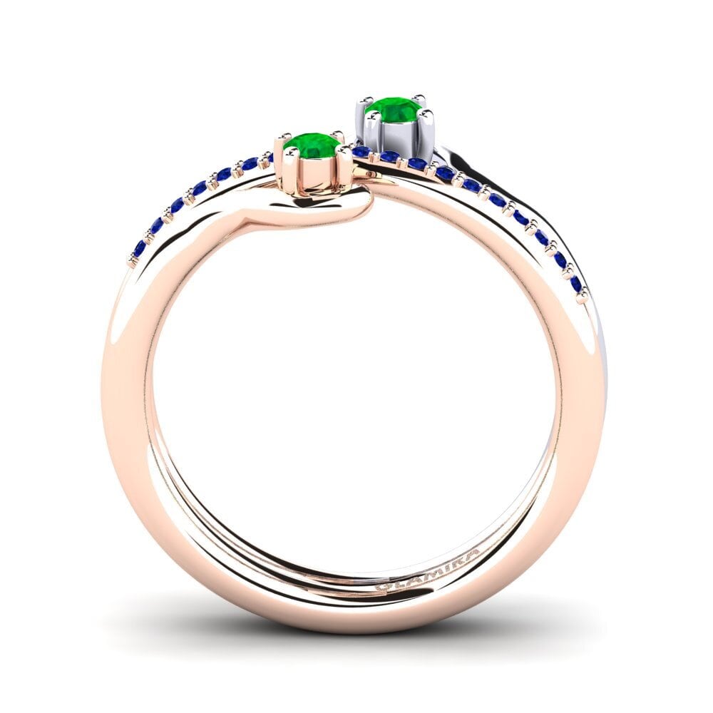 14k Rose & White Gold Ring Zarlish
