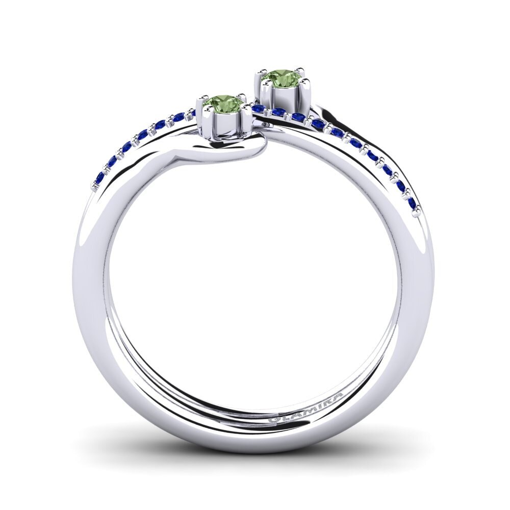 White Silver Ring Zarlish