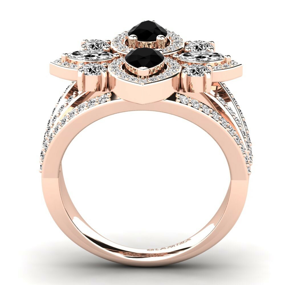 Ónix Negro Anillo Zenobia