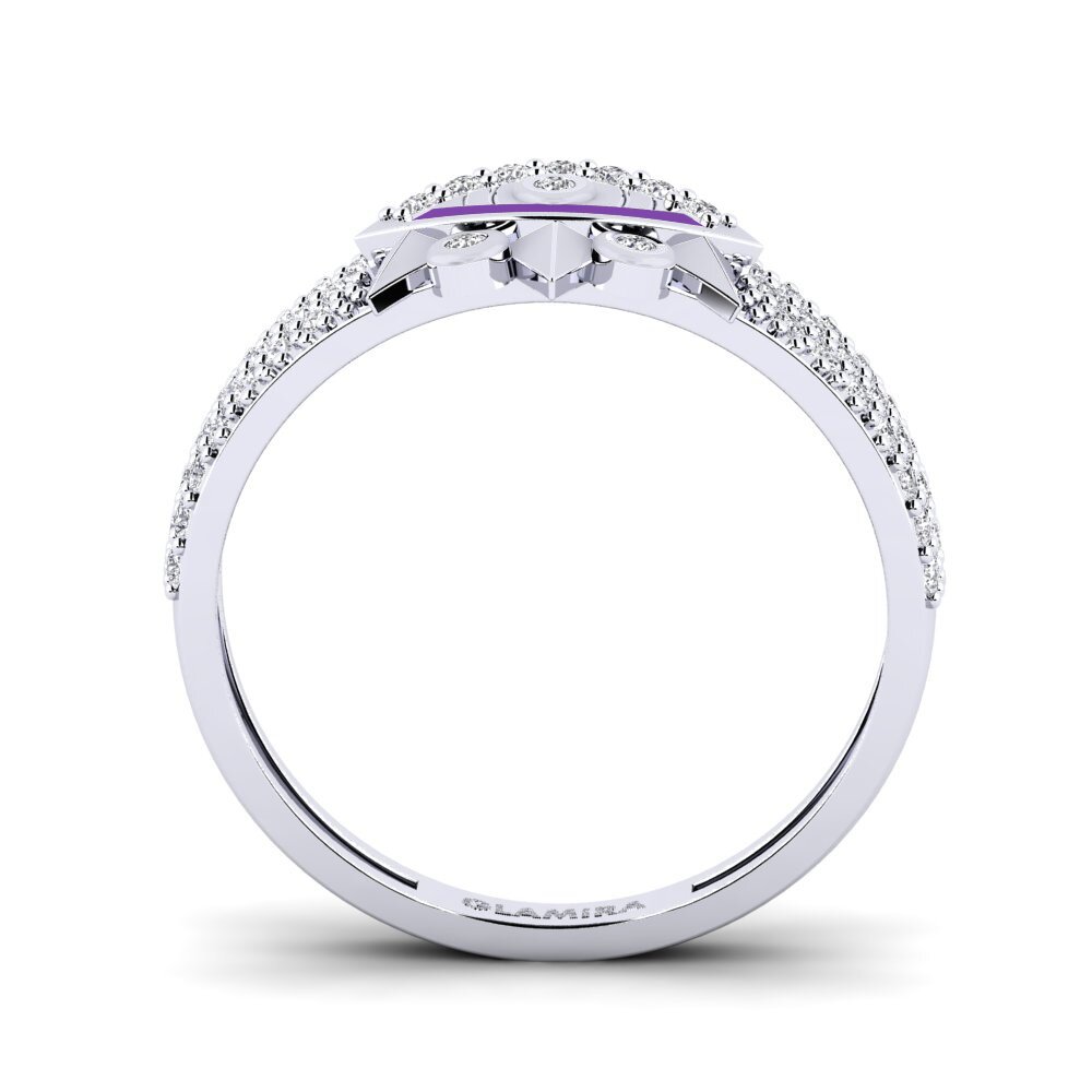 Weißgold 375 Ring Zokongola