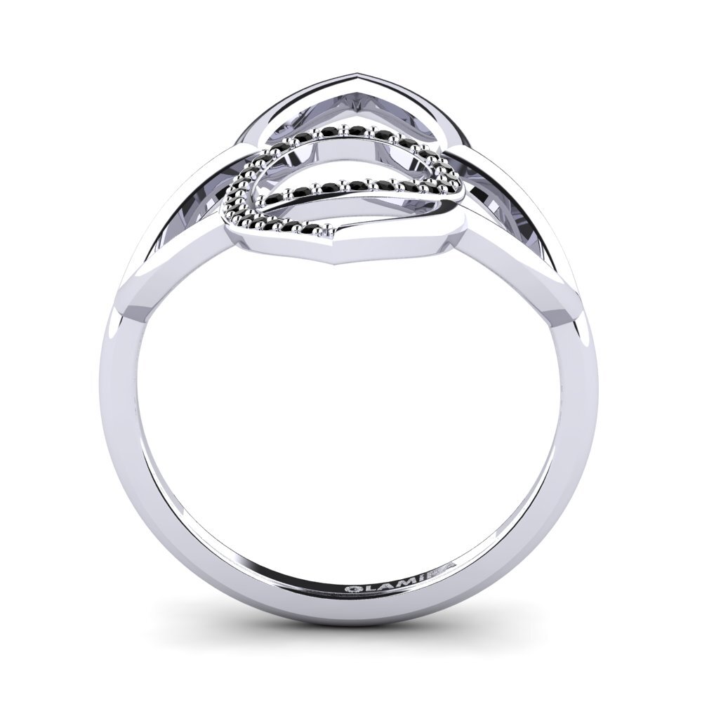 Weiß-Silber Ring Zulma