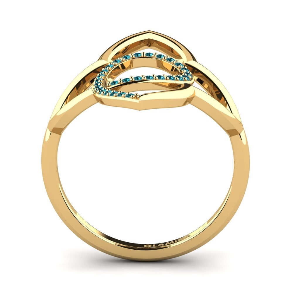 Diamant Bleu Bague Zulma
