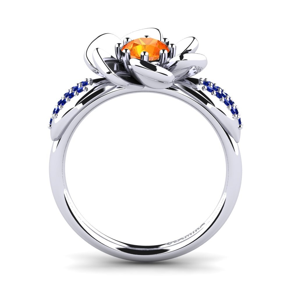 Orange Sapphire Ring Zurielys