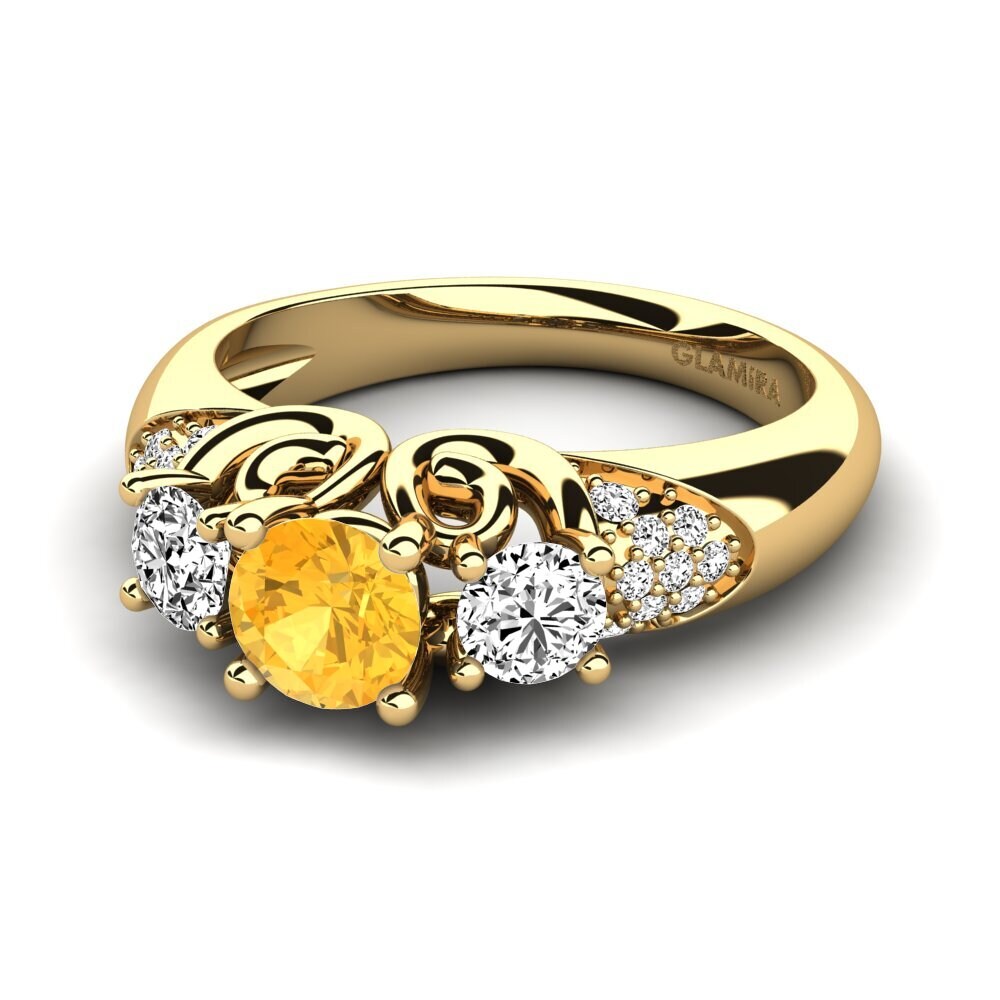 Citrine Engagement Ring Velma