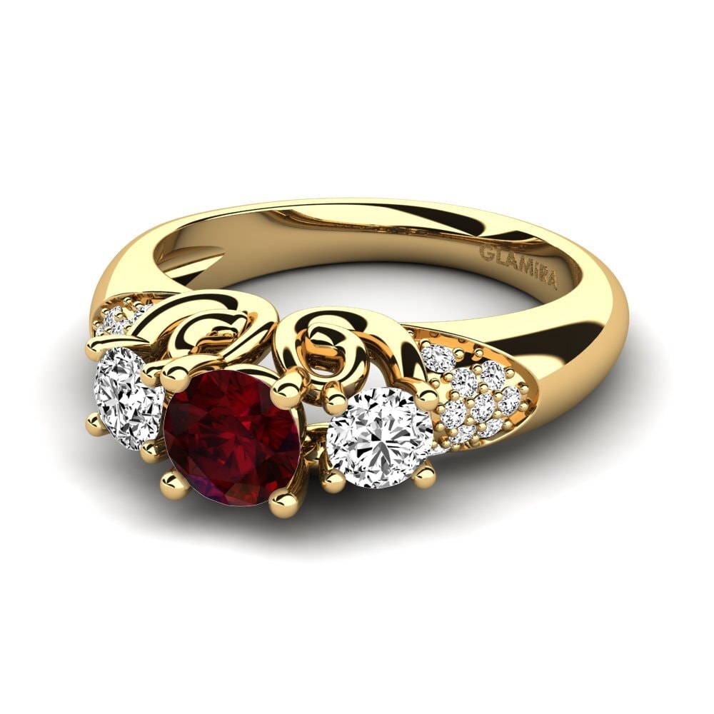 Garnet Engagement Ring Velma