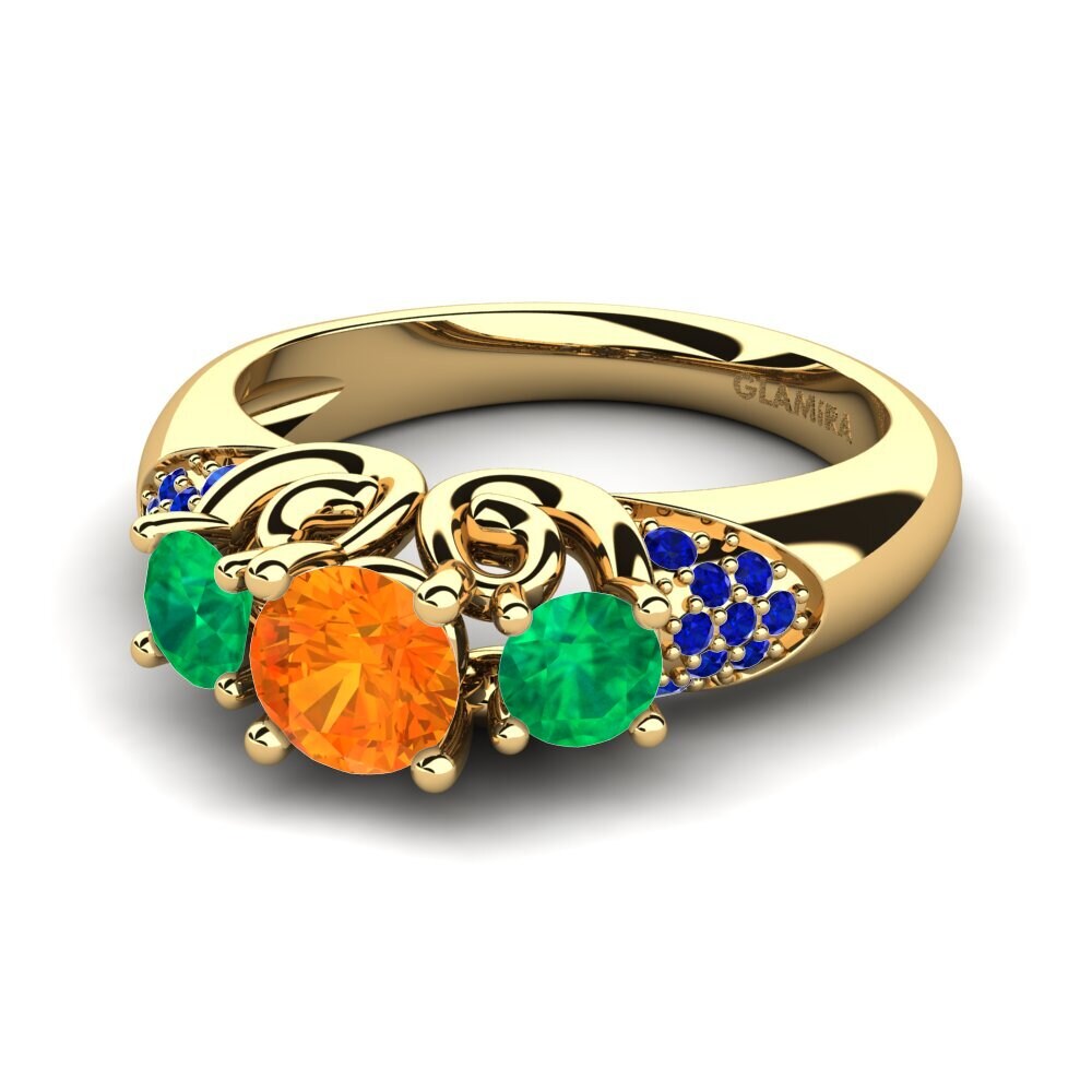 9k Yellow Gold Engagement Ring Velma