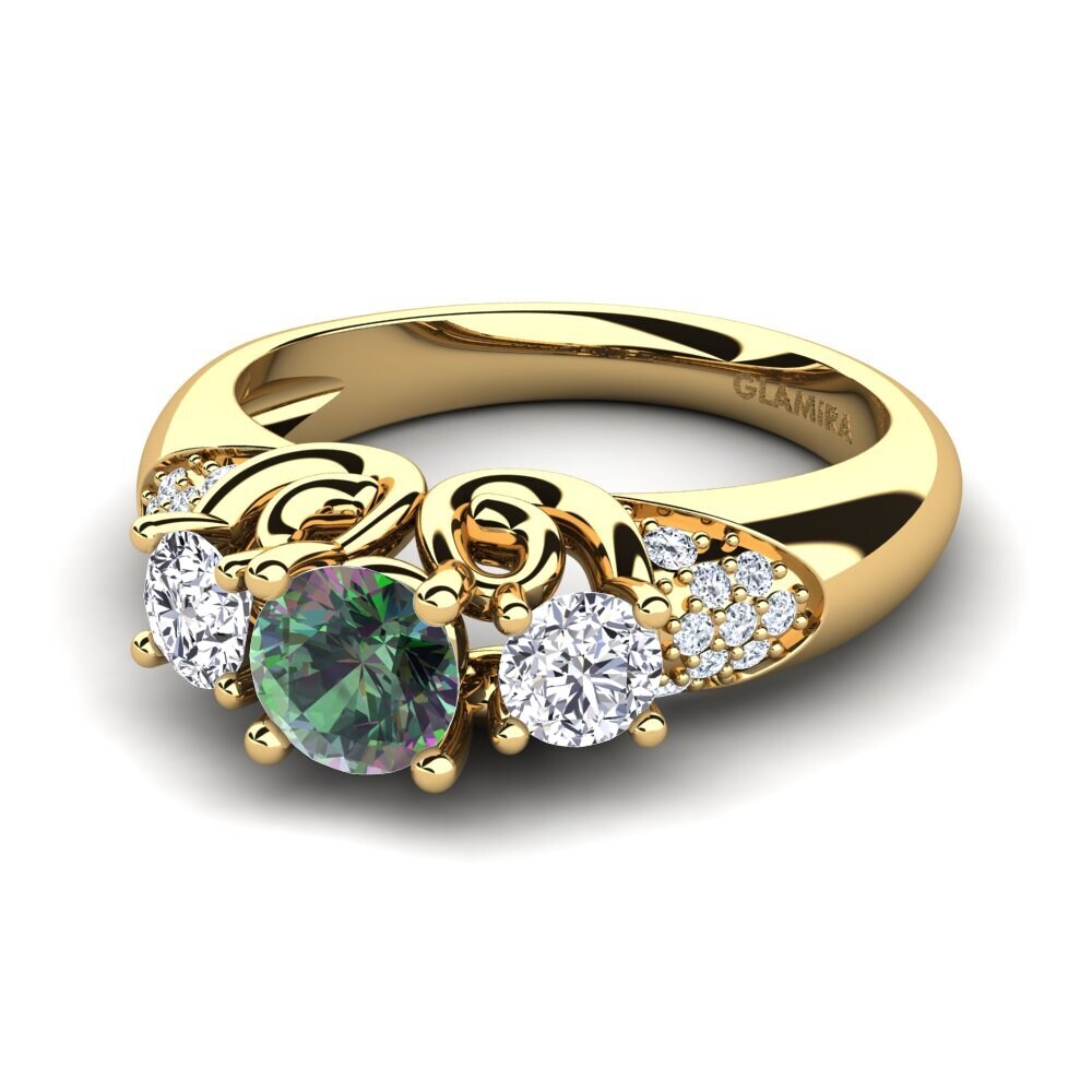 Mystic Topaz Engagement Ring Velma