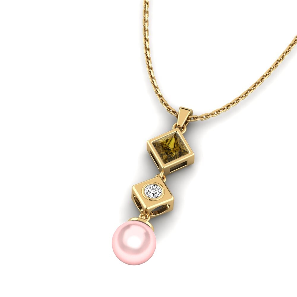 Brown Zircon Women's Pendant Hsehsom