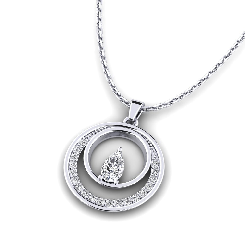 Compre Colgante de Mujer Leroy en corte Pera 0.17 Quilates 9k Oro ...