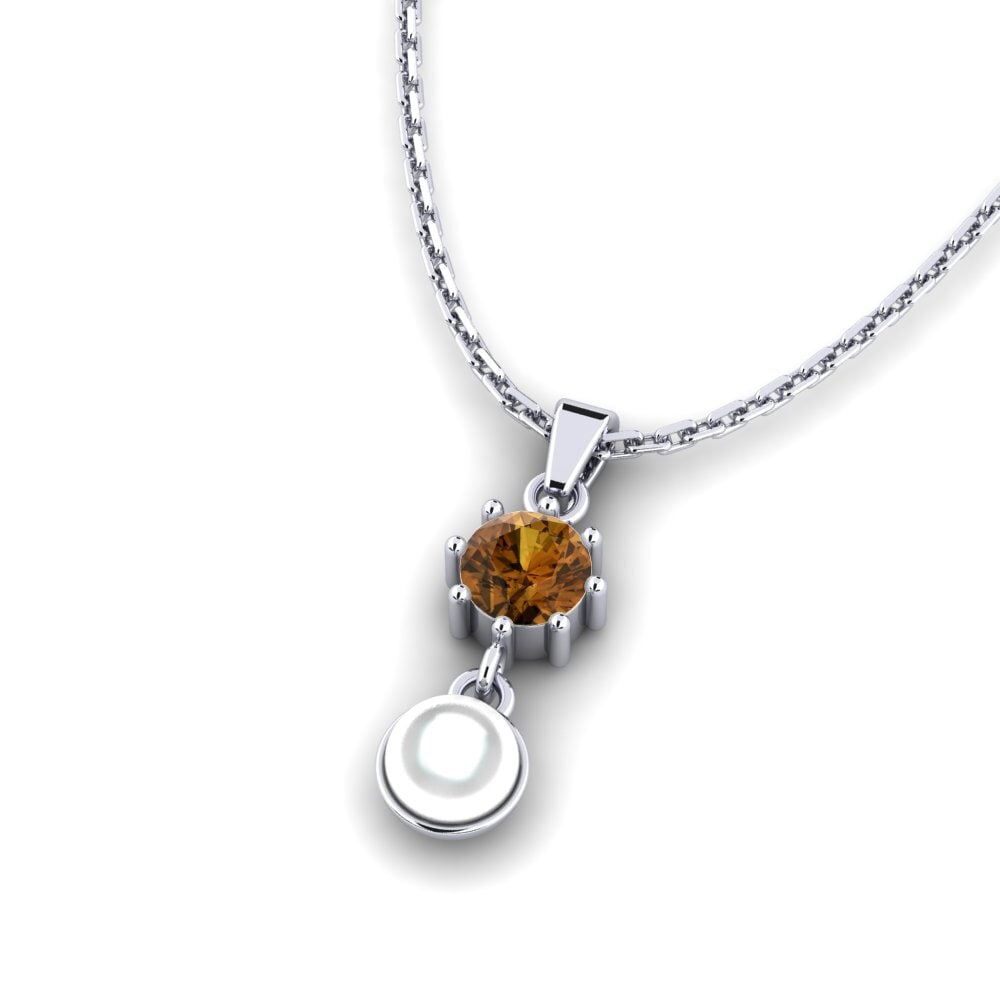 Brown Zircon Women's Pendant Yonise