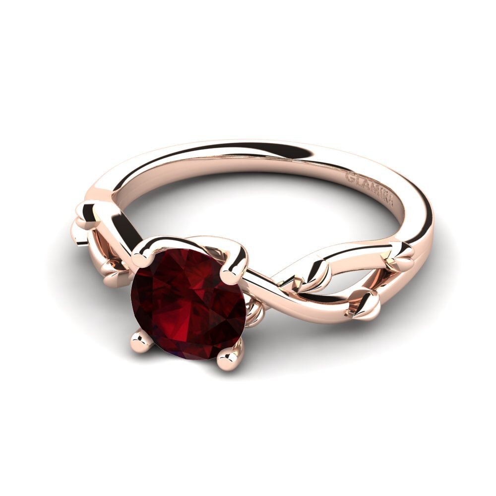 Garnet Engagement Ring Alabate 1.0 crt