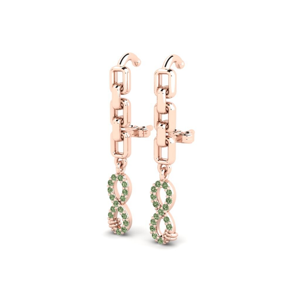 Green Diamond Women's Earring Adzinstva