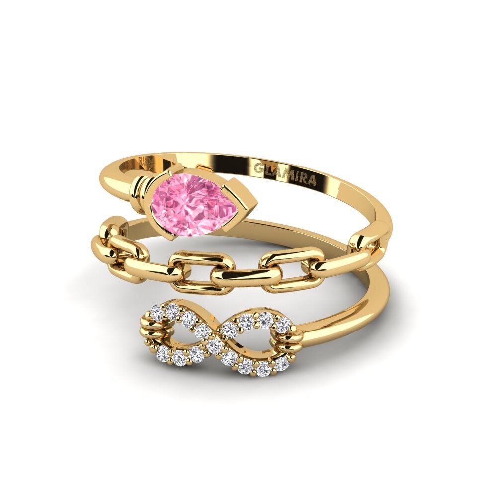 Rosa Saphir Ring Bondoflove