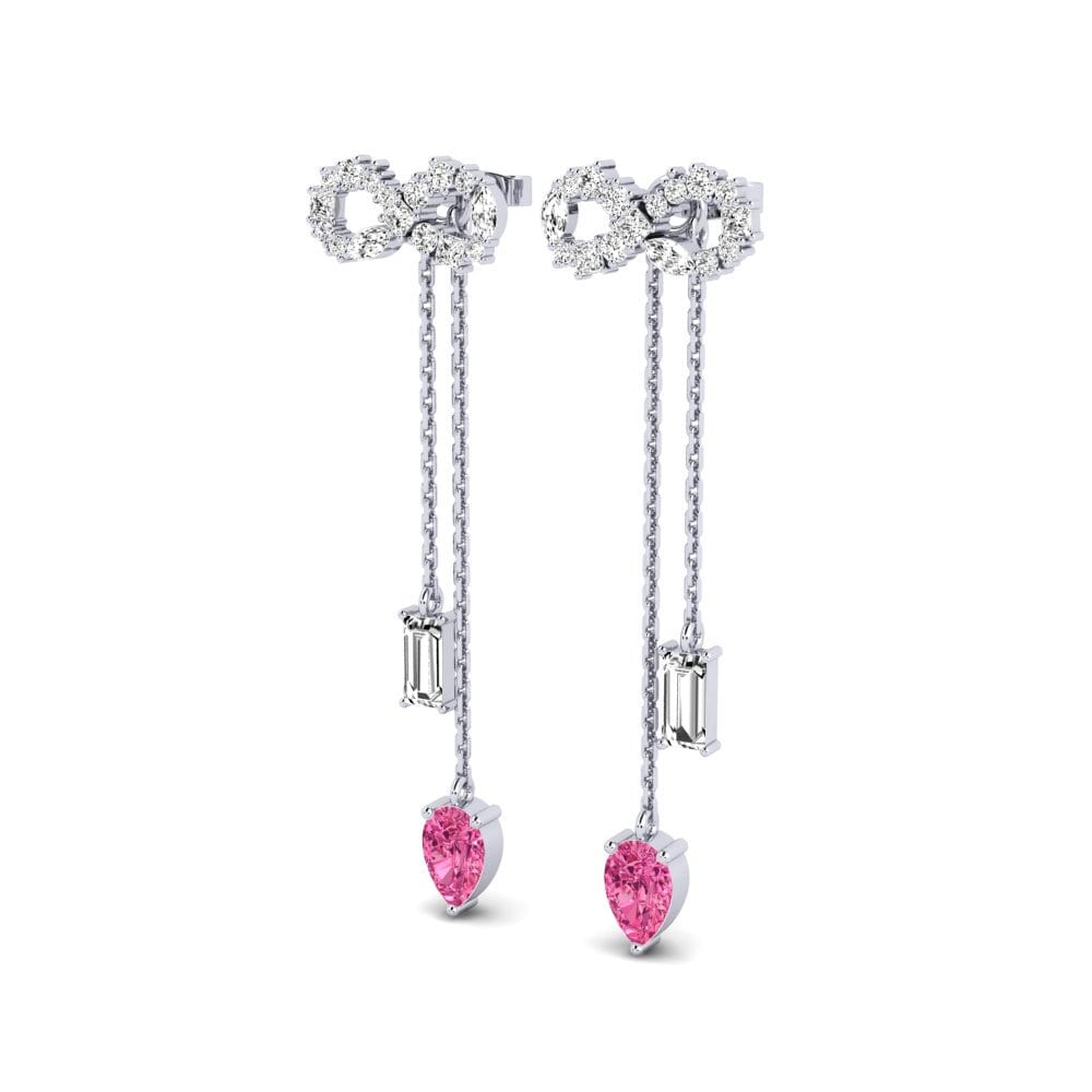 Rosa Turmalin Damen ohrring Csillogo